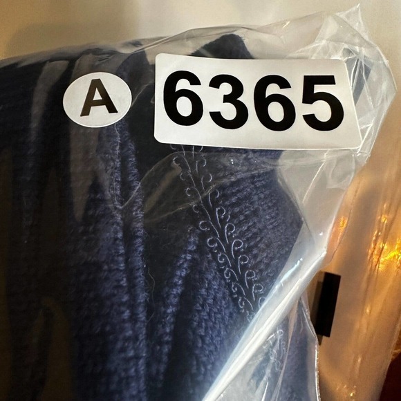 Vintage Counterparts Cardigan Sweater Womens SMALL‎ Navy Blue Crested Logo Wool - Picture 14 of 14